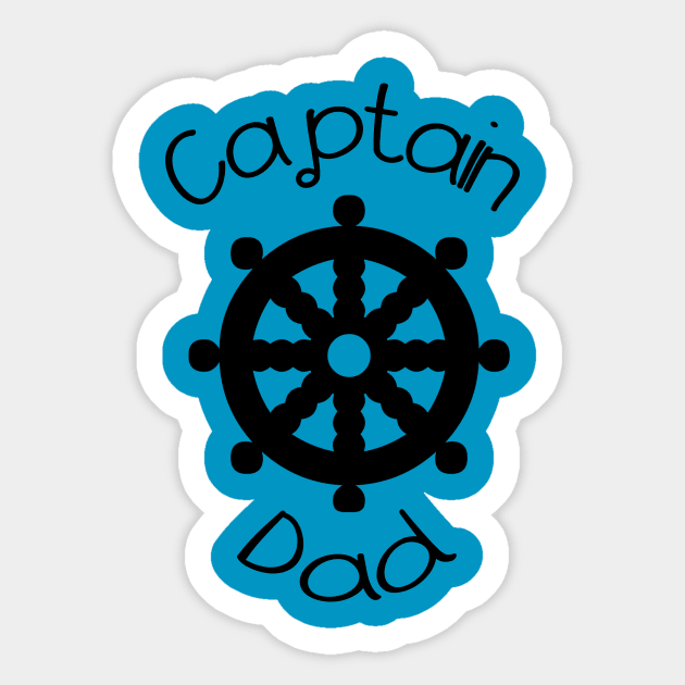 Capitain Dad Sticker by gustavoscameli